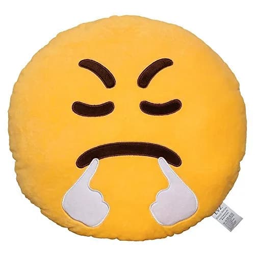 EvZ Triumph Plush Pillow 32cm | Soft, Vibrant Emoji Cushion for Office & Gifts thumbnail 1