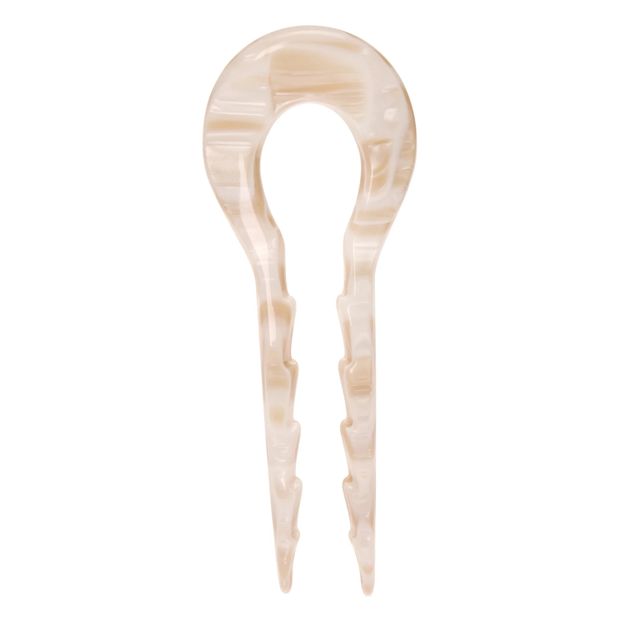 France Luxe Notched Chignon Pin Ivory Tokyo | Handmade in France for Secure Hold — Alba