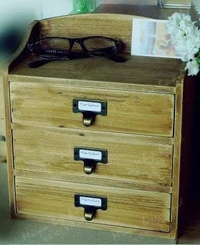 WEICHUAN Antique Bronze Card Catalog Drawer Pulls with Label Holder (30 Pack, 2.7cm x 4.8cm) thumbnail 5