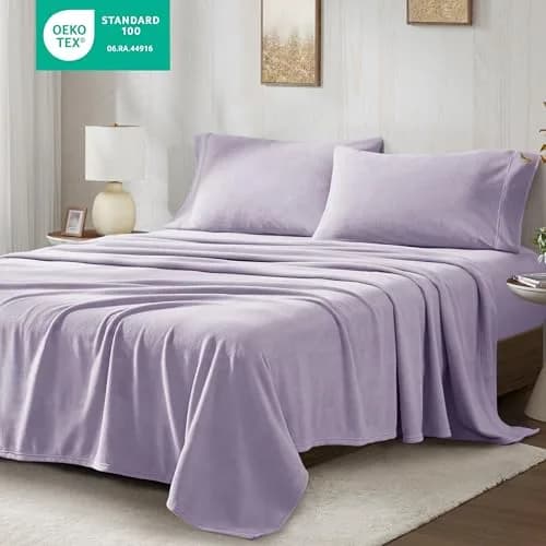 True North by Sleep Philosophy Micro Fleece Sheets Full Size Bed Set 4 Piece | Cozy Warmth & Softness thumbnail 2