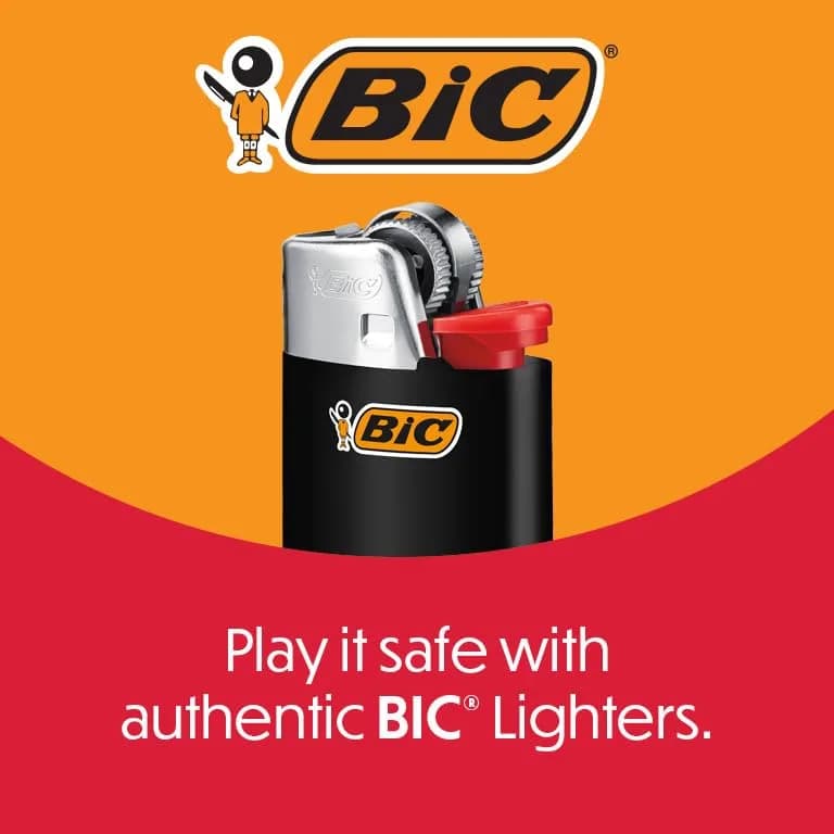 BIC Pocket Lighter Special Edition Favorites Collection Assorted Designs 50 Count | Long-lasting, Child-Resistant, Unique Styles thumbnail 4