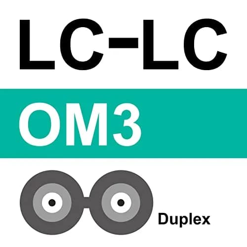 10Gtek OM3 LC-LC Duplex Fiber Patch Cable 10m (32.8ft) | 10Gbps Multi-Mode LSZH Cord, 4-Pack thumbnail 5