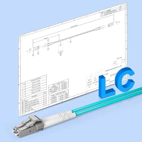 10Gtek OM3 LC-LC Duplex Fiber Patch Cable 10m (32.8ft) | 10Gbps Multi-Mode LSZH Cord, 4-Pack thumbnail 6