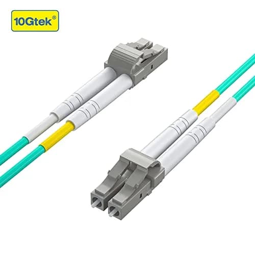 10Gtek OM3 LC-LC Duplex Fiber Patch Cable 10m (32.8ft) | 10Gbps Multi-Mode LSZH Cord, 4-Pack thumbnail 4