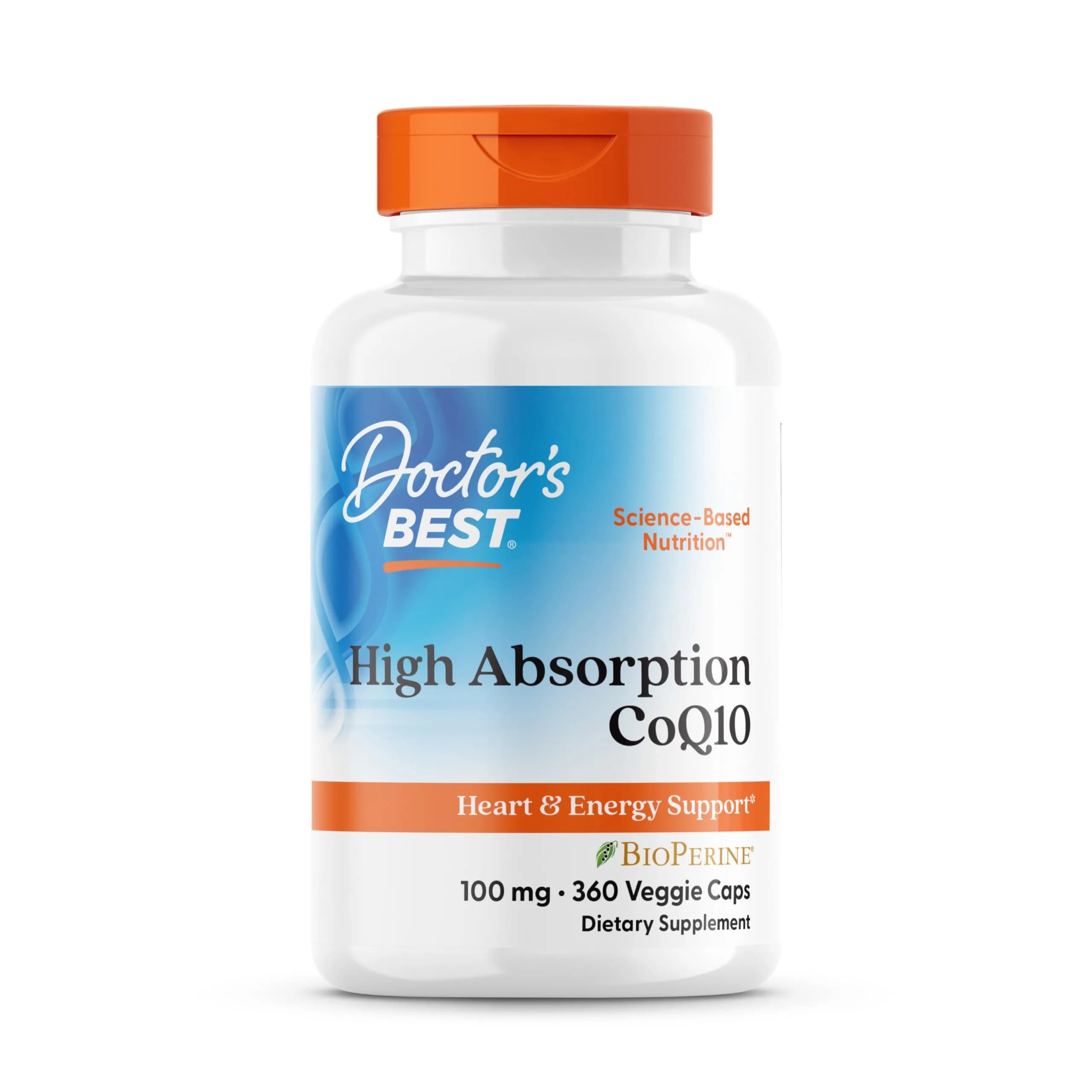 Doctor's Best High Absorption CoQ10 with BioPerine 100 mg 360 Veggie Capsules - main product image