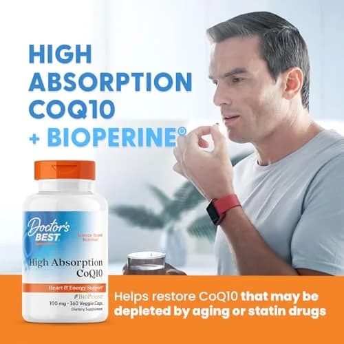 Doctor's Best High Absorption CoQ10 with BioPerine 100 mg 360 Veggie Capsules thumbnail 3