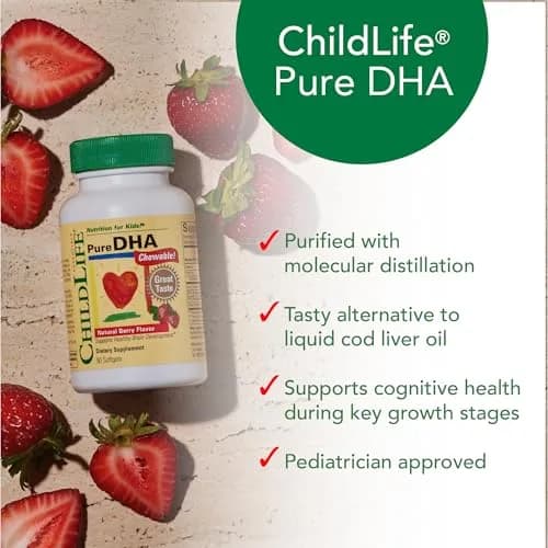 ChildLife Essentials Pure DHA for Kids, Berry, 90 Softgels (Pack of 3) | Supports Brain Growth & Focus thumbnail 6