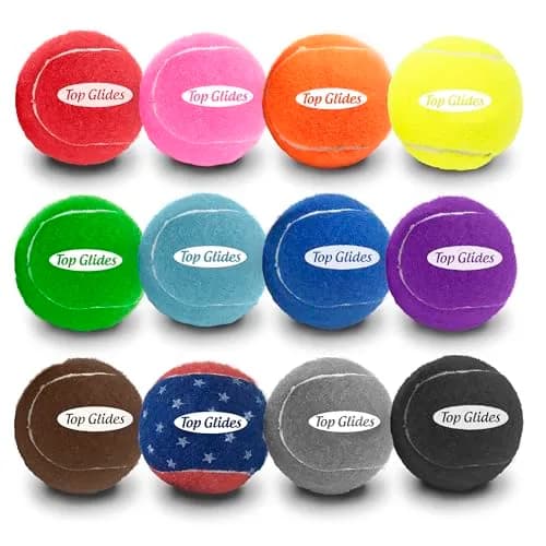Top Glides Precut Walker Tennis Ball Glides - Yellow - 2 Pairs | Durable Rubber Replacement for Walkers thumbnail 7