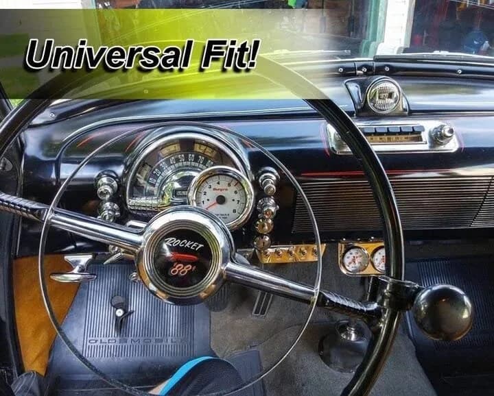 Zento Deals Black Steering Wheel Spinner in India | Universal Fit Power Handle (15 inches) thumbnail 5