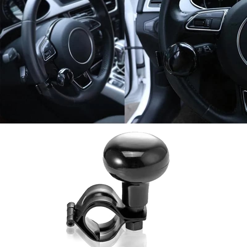 Zento Deals Black Steering Wheel Spinner in India | Universal Fit Power Handle (15 inches) thumbnail 9