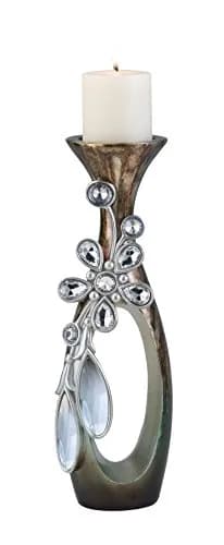 OK Lighting Belleria Candlestick Holder 5" (12.7 cm) | Decorative Tabletop Accent for Dining Tables and Mantels thumbnail 1