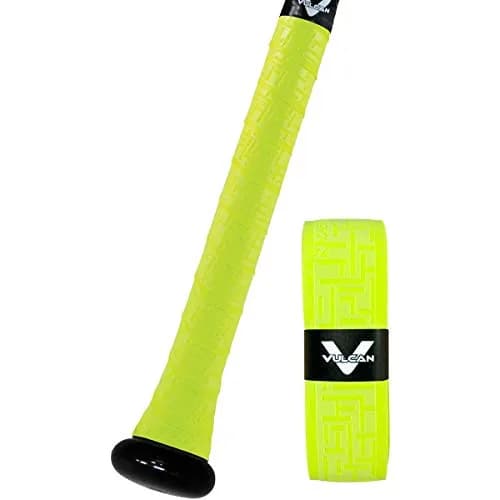 Vulcan 1.75mm Bat Grip for Baseball & Softball | Optic Yellow | 1.75mm (Standard) thumbnail 1