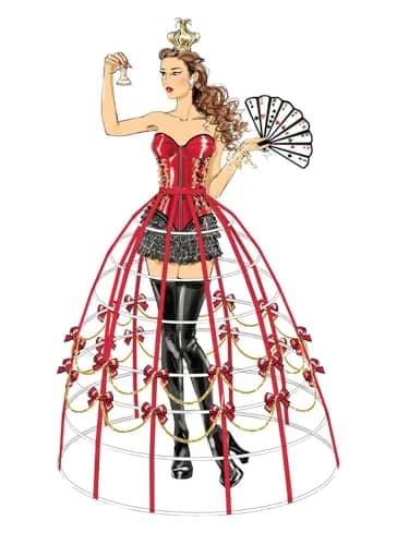McCall's Patterns M7306 Corsets, Shorts, Collars, Hoop Skirts & Crown, A5 (6-8-10-12-14) | Sewing Pattern for Indian Consumers thumbnail 2