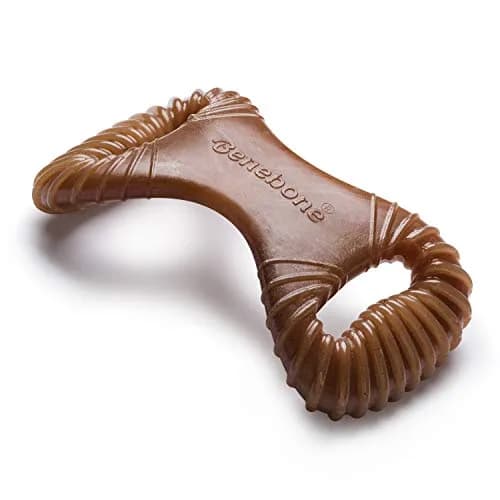 Benebone Dental Durable Dog Chew Toy for Aggressive Chewers, Real Peanut, Medium 230g (0.52 lb) | Tough Chew Toy for Strong Dogs thumbnail 1