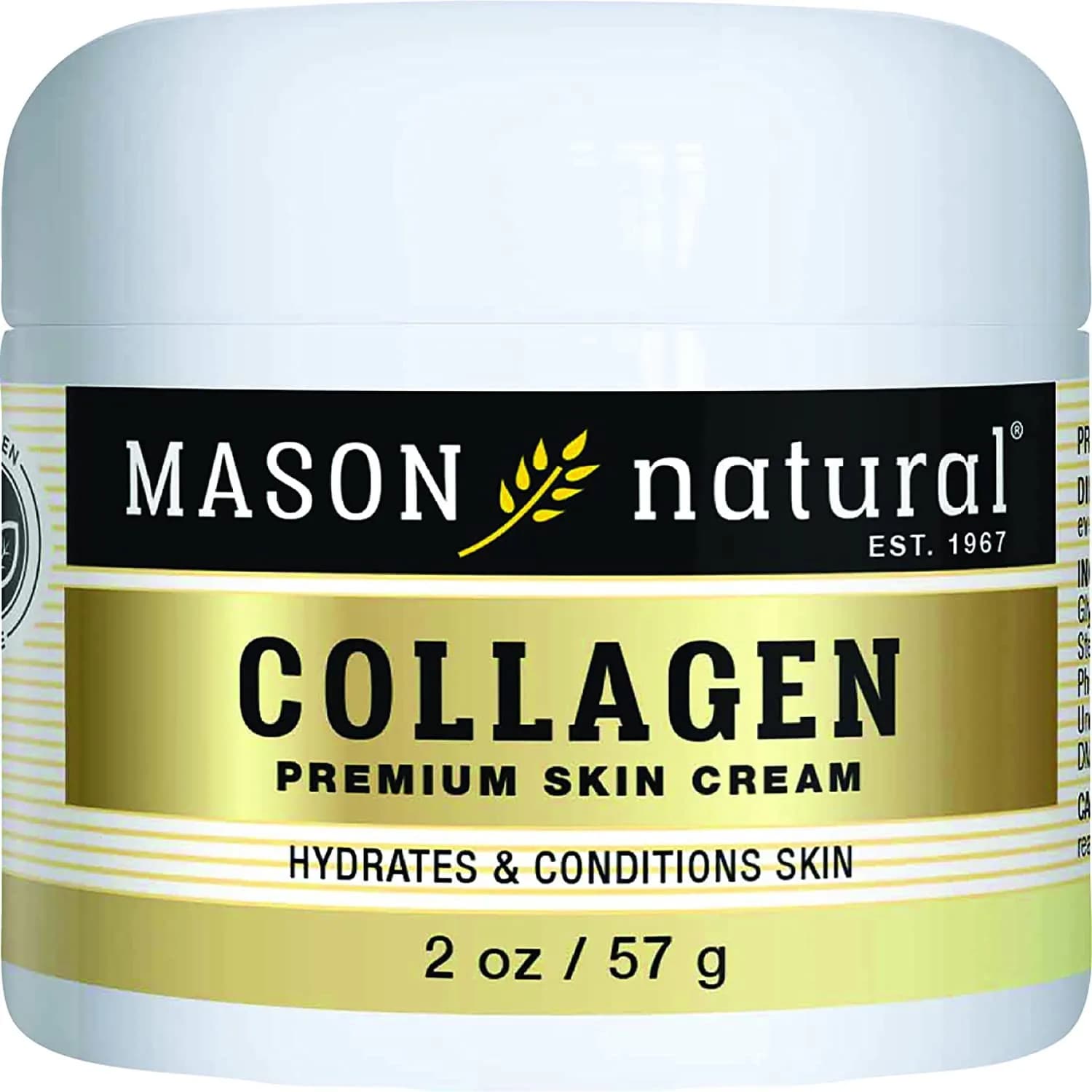 MASON NATURAL Collagen Skin Cream 2 OZ | Anti Aging Moisturizer with Pear Scent for Mature Skin