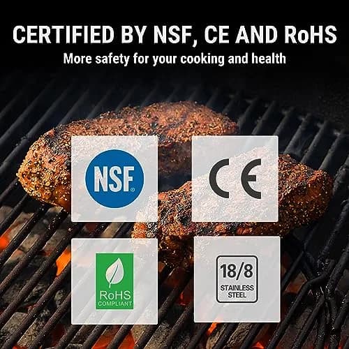 TempPro TP16 Large LCD Digital Meat Thermometer with Stainless Steel Probe | Cooks Meats Perfectly Every Time thumbnail 8