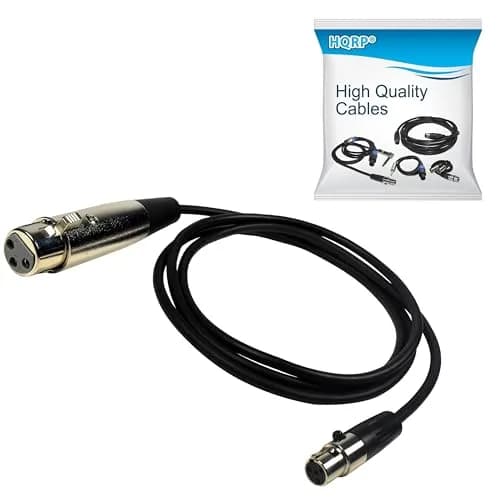 HQRP 4-Pin Mini TA4F to XLR Female Microphone Adapter Cable 1.2m (4ft) | Balanced Audio for Shure Wireless Systems thumbnail 1