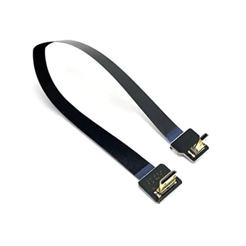 cablecc 90 Degree Down Angled FPV Micro HDMI to Mini HDMI Cable 20cm for GOPRO Multicopter thumbnail 1