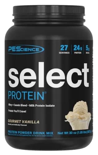 PEScience Select Protein Powder, Gourmet Vanilla, 27 Servings | Premium Milk Protein Blend for Lean Muscle thumbnail 1
