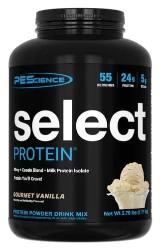 PEScience Select Protein Powder, Gourmet Vanilla, 55 Servings | High-Quality Milk & Casein Blend thumbnail 1