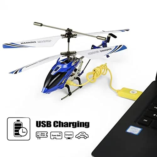 Cheerwing S107 Phantom Mini RC Helicopter Blue | 3-Channel Remote Control with Gyro System thumbnail 7