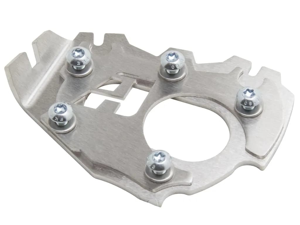 AltRider Side Stand Enlarger Foot for BMW R1200/R1250GS/A 2013-2024 Black | 1.5 cm (0.5 inch) Height Increase — Silver