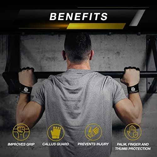 Fit Active Sports Ventilated Workout Gloves with Built-In Wrist Wraps, XS | Full Palm Protection & Wrist Support thumbnail 7