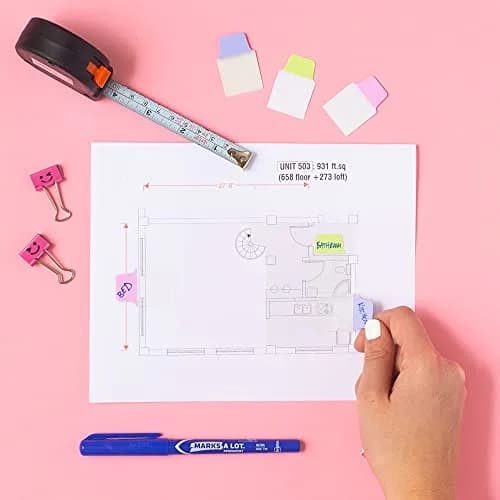 Avery Mini Ultra Tabs, 1" x 1.5" Repositionable, 40 Pastel Tabs | Durable, Repositionable Office & School Labels thumbnail 8