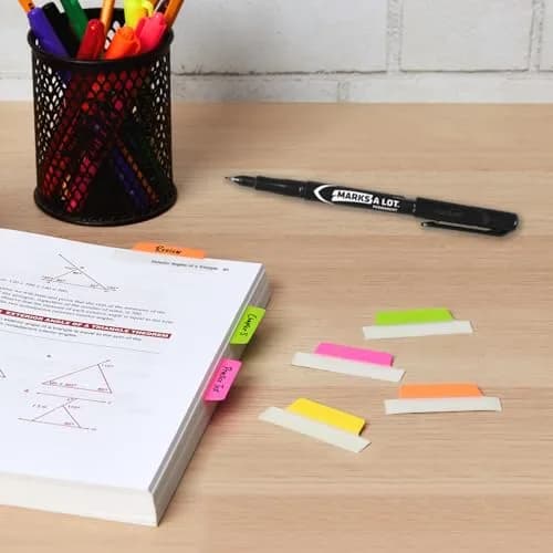 Avery Margin Ultra Tabs, 2.5" x 1", 24 Neon Repositionable Tabs | Fits Margins, Repositionable, Neon Colors thumbnail 8