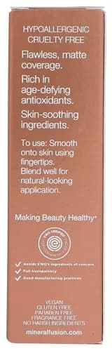 Mineral Fusion Full Coverage Foundation Liquid Foundation - Cool 2 Light Complexion with Cool Undertones, Lightweight Matte Finish, Up to 12 Hr Hydration, Hypoallergenic & Vegan, 1 fl. Oz thumbnail 2