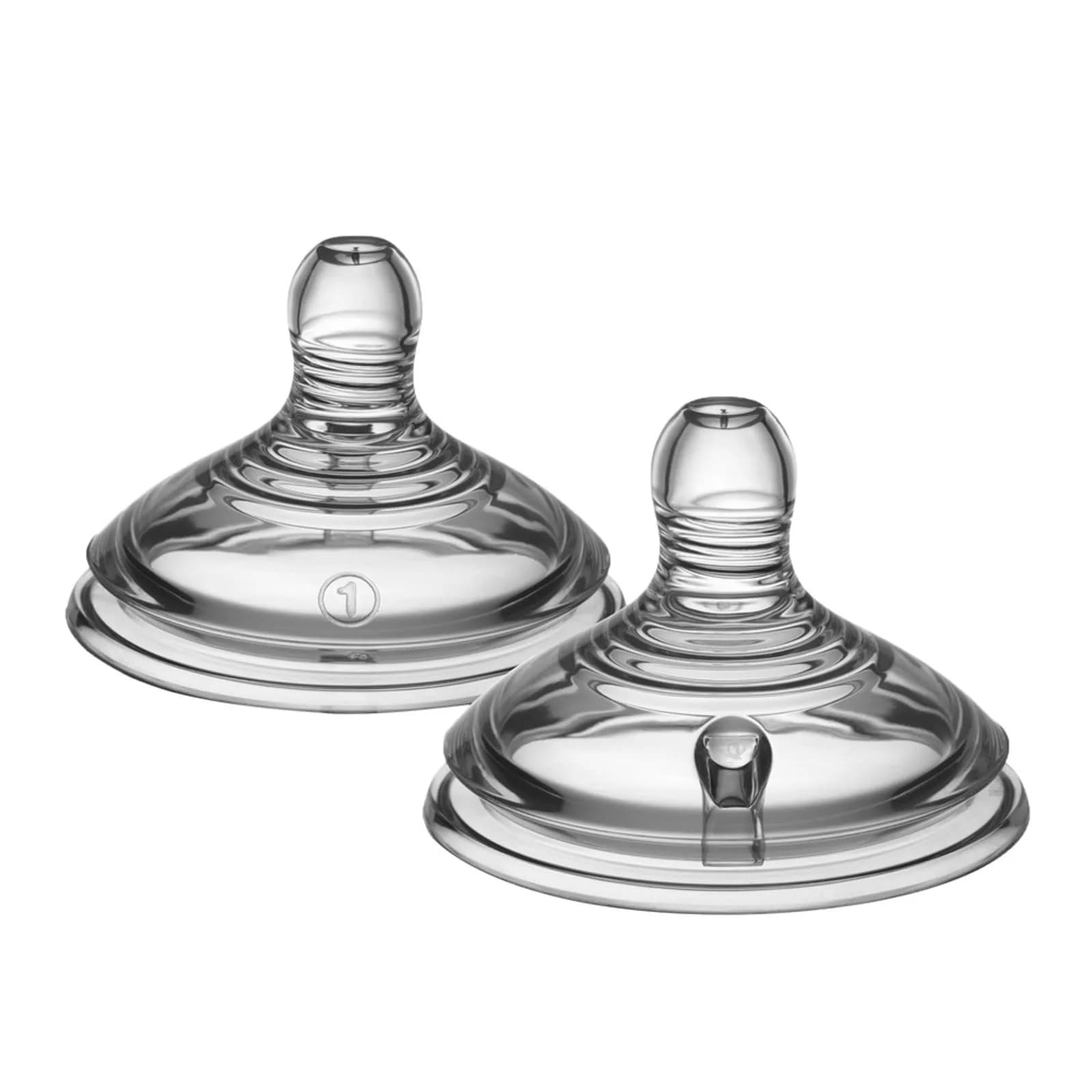 Tommee Tippee Natural Start Baby Bottle Nipples, Thicker Feed, 6m+, Pack of 4 | Breast-Like Silicone — Wide Neck