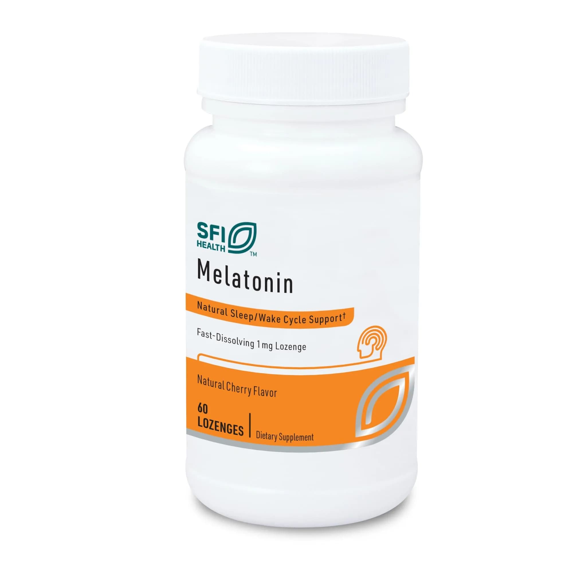SFI Health Melatonin Lozenge 60 Dissolvable Tablets | Fast-Acting Sleep Support Cherry Flavor - main product image