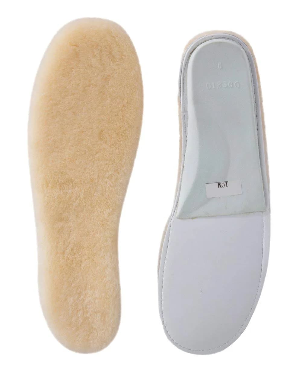 ABUSA Sheepskin Insoles Women's Premium Wool Fur Fleece Inserts Cozy & Fluffy Size 6 (1 Pair) | 15mm Thick Australian Lambswool - main product image