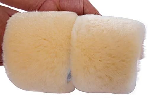 ABUSA Sheepskin Insoles Women's Premium Wool Fur Fleece Inserts Cozy & Fluffy Size 6 (1 Pair) | 15mm Thick Australian Lambswool thumbnail 4