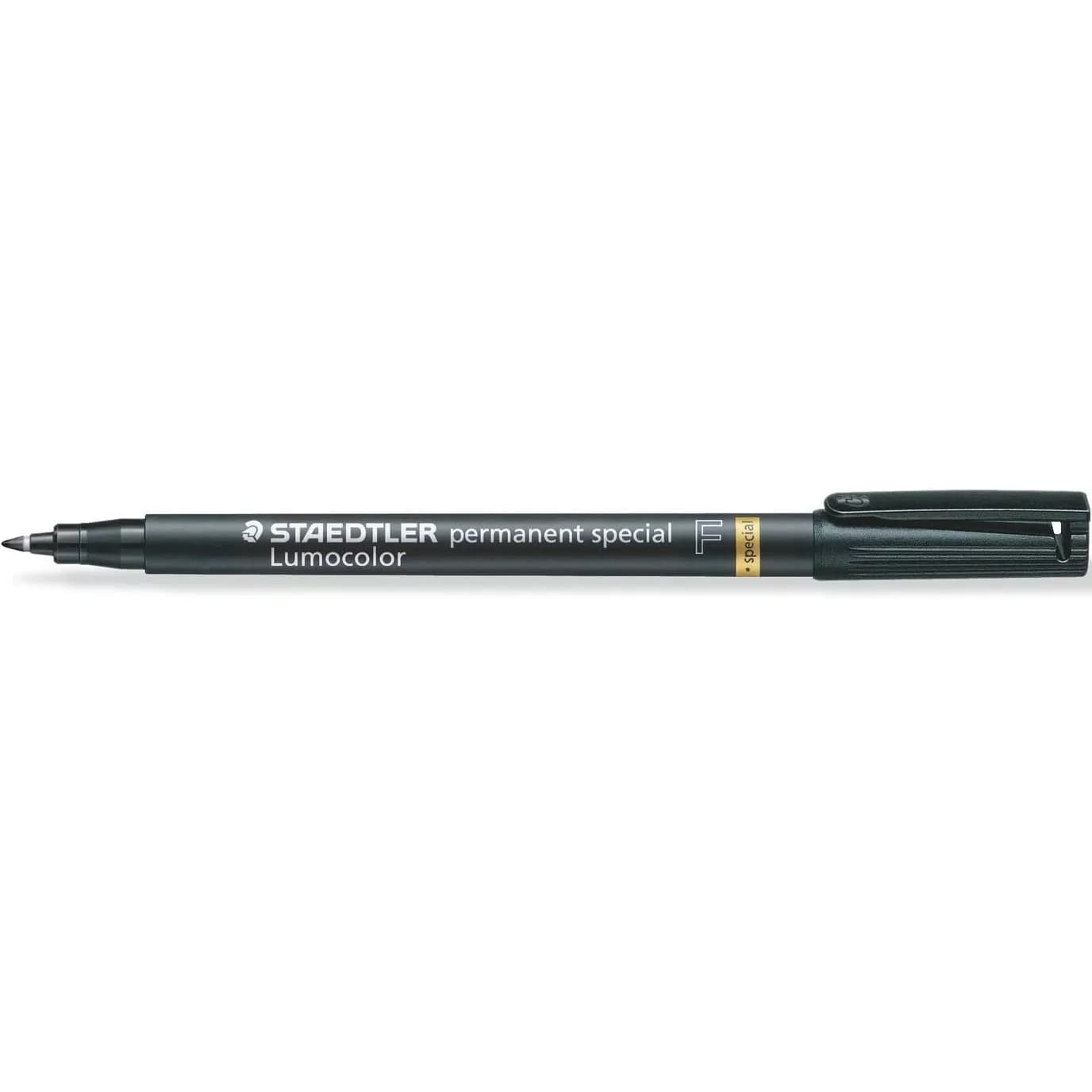 STAEDTLER Lumocolor Permanent Marker Special 319F Fine Tip - Black (3-Pack, 0.6 mm) - main product image