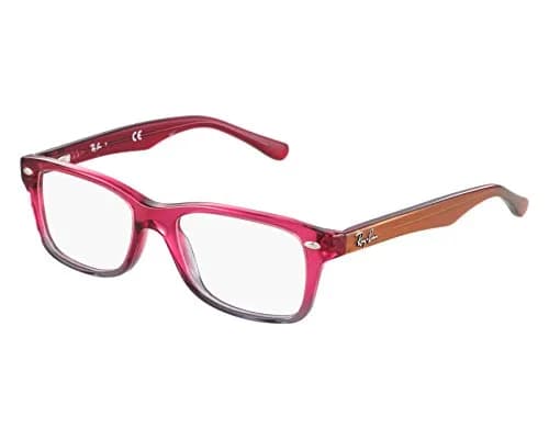 Ray-Ban Junior Kids' RY1531 Square Prescription Eyeglass Frames, 48 mm | Fuchsia Gradient Iridescent for Kids thumbnail 2
