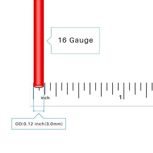 BNTECHGO 16 AWG Silicone Wire Red Black 10ft | High Temp, Tinned Copper thumbnail 2