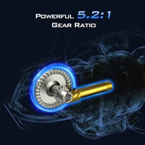 KastKing Centron Lite Spinning Fishing Reel 3000 Size 156g (5.5oz) | 9+1 BB, 5.2:1 Gear Ratio, 20lb Max Drag thumbnail 4