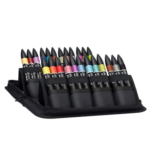 Winsor & Newton Promarker Set of 24 Mixed Markers | Alcohol-Based Ink for Illustration & Crafts thumbnail 4