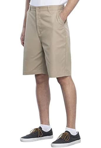 Classroom Boys Husky Flat Front Shorts Khaki 8H | Easy Care, Adjustable Waist thumbnail 4