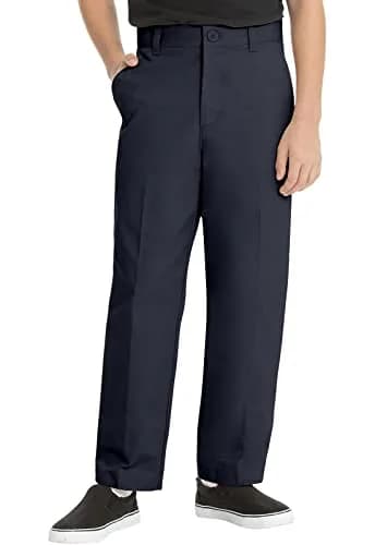 Classroom Big Boys Husky Flat Front Pant Dark Navy 8H | School Uniform Comfort & Style thumbnail 1