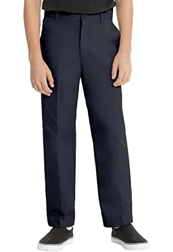 Classroom Big Boys Husky Flat Front Pant Dark Navy 8H | School Uniform Comfort & Style thumbnail 3