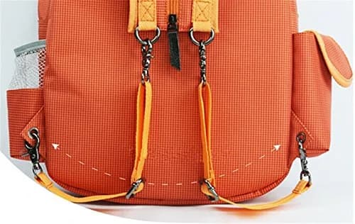 Klau Nylon Tennis Badminton Racquet Backpack Shoulder Bag, Orange | Sport Equipment Bag Case thumbnail 4