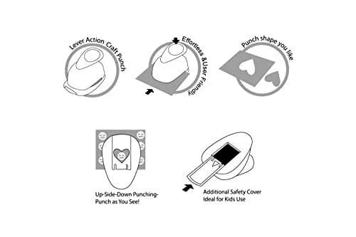 BiraBira Square Punch 1 3/4 x 1 3/4 inch | Perfect for Paper Crafting & Scrapbooking thumbnail 3