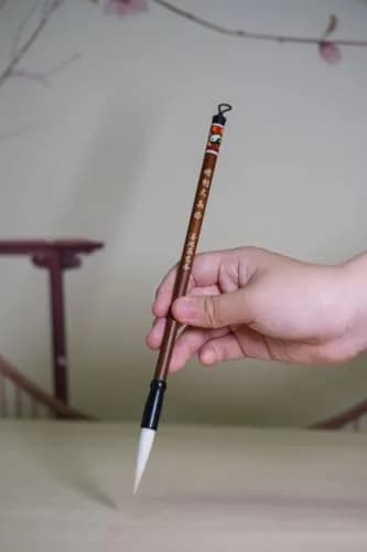 Easyou Hu Brush Chinese Calligraphy Brush for Beginners & Drawing, Pure Goat Hair 0.85cm x 4.1cm (Large) | Authentic Import thumbnail 9