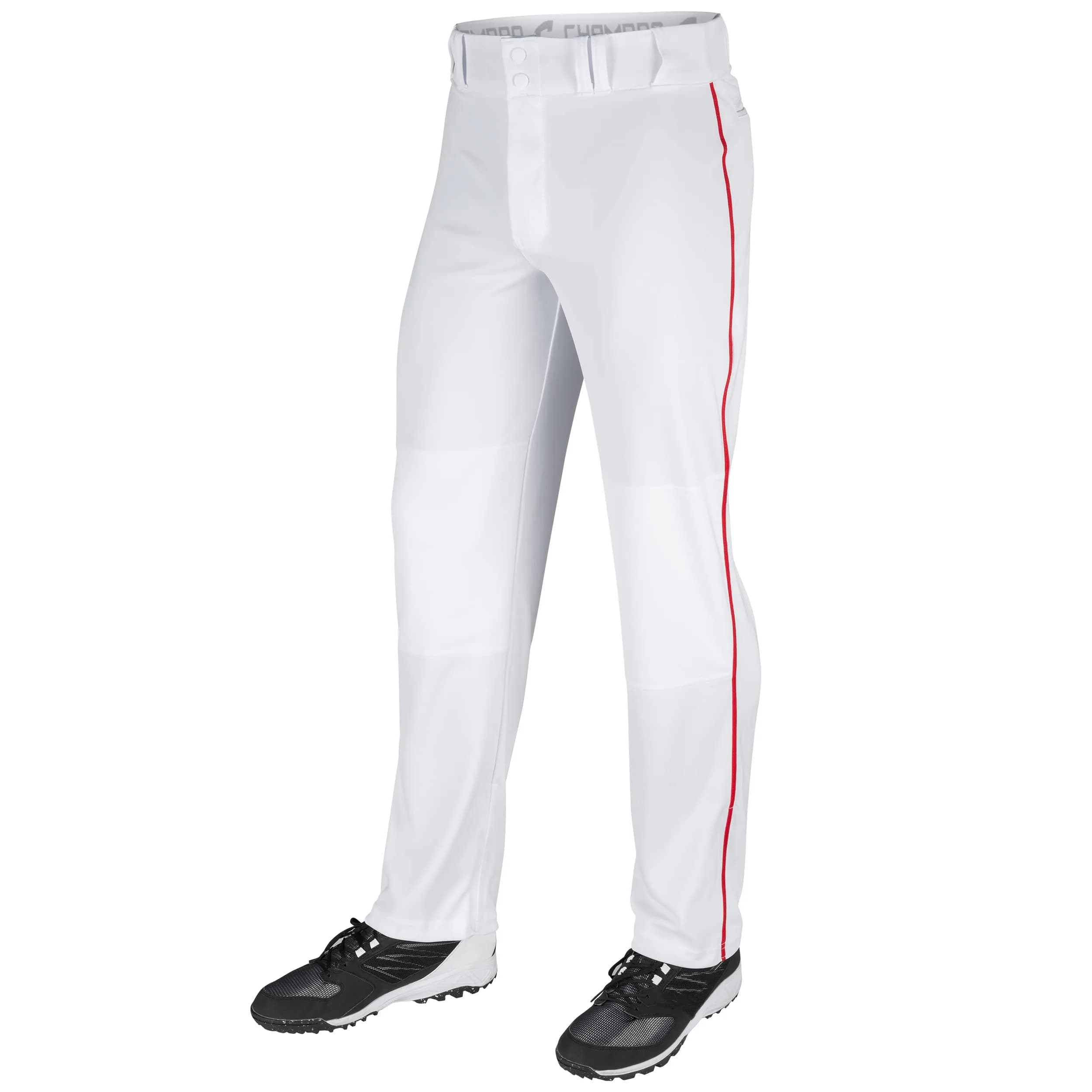 CHAMPRO Piped Triple Crown Baseball Pants Large | Open Bottom, Adjustable Inseam, Durable (70-120 chars)