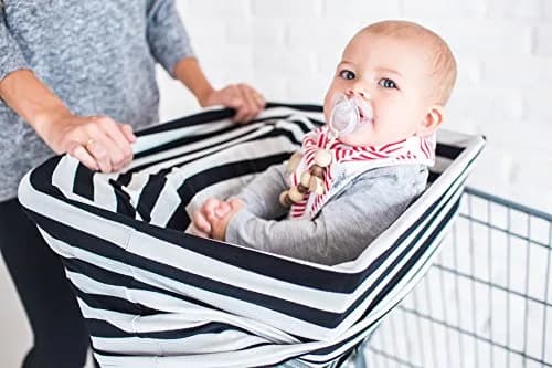 Copper Pearl Nursing Cover for Breastfeeding – Multi-Use Car Seat Canopy, Stroller Shade & Wrap 66cm x 61cm | Breathable Rayon Blend thumbnail 6