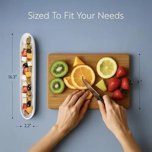 Restaurantware Siluro 16.3 Inch Olive Tray | Modern White Porcelain Serving Plate thumbnail 2