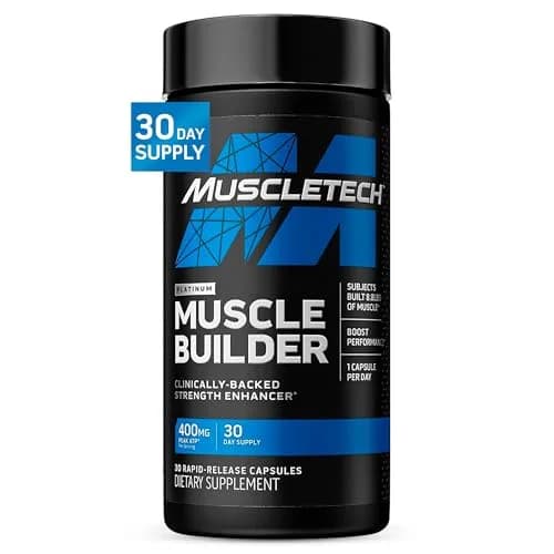 MuscleTech Platinum Muscle Builder Capsules | 400mg Peak ATP for Enhanced Strength & Muscle Gain (30 Count) thumbnail 1