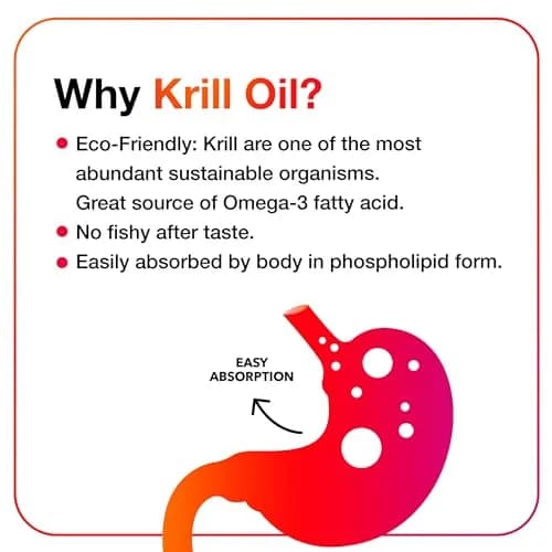 MegaRed Antarctic Krill Oil 500mg Omega 3 Fatty Acid Supplement, Extra Strength EPA & DHA Krill Oil Softgels (90 Count) thumbnail 5